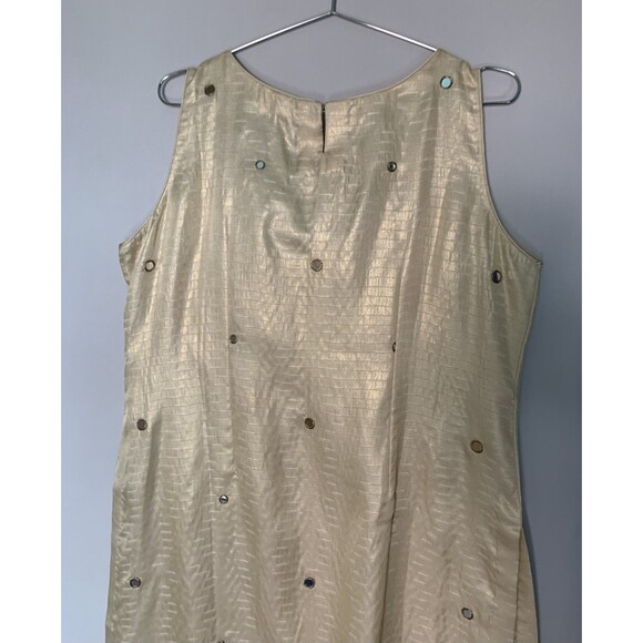 Nazila Couture Size Large Shisha Embroidered Kurta Tunic Top Dress Gold Fringe - Picture 10 of 10